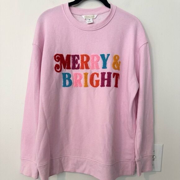 Shiraleah Merry & Bright Graphic Sweatshirt M - Picture 2 of 6